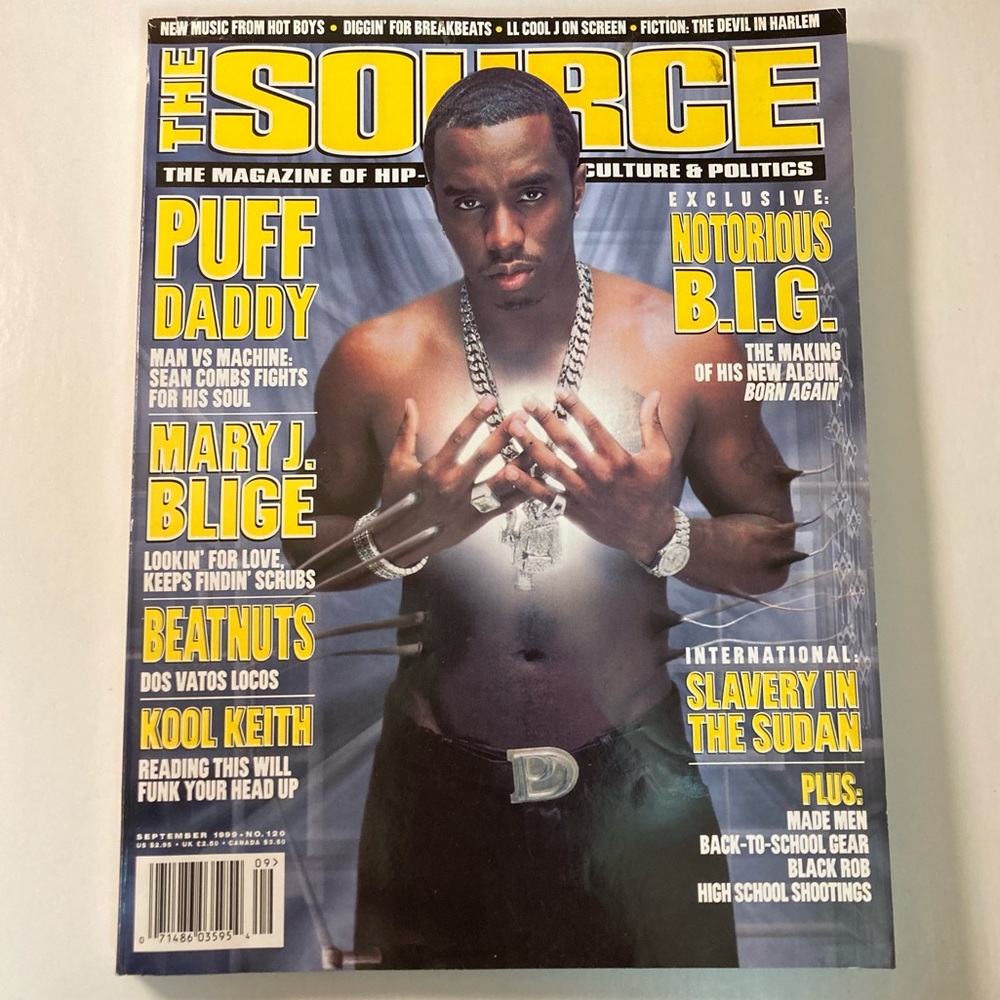 The Source Hip-Hop Magazine Notorious B.I.G. Puff Daddy September 1999 no. 120